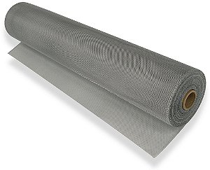 Tela Mosquiteiro de Fibra de Vidro Revestida em PVC - Cinza (Por Metro Linear)