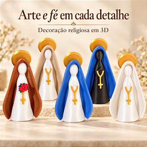 Imagem de nossa senhora aparecida | presente de batizado, casamento religioso, padrinhos | Decoração | Santinha