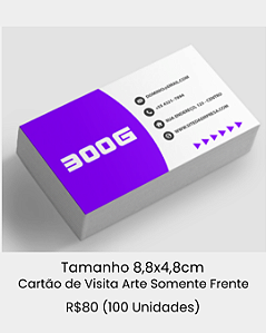 Cartão de Visita Frente (100 Unidades)
