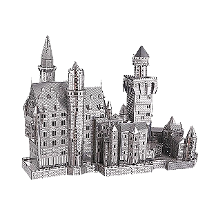 Castelo de Neuschwanstein Prata- 3D Piececool