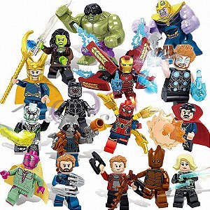 Conjunto 16 Personagens Vingadores