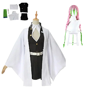 Cosplay Completo Mitsuri Kanroji Kimetsu no Yaiba - Infantil