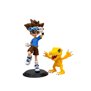 Diorama Tai e Agumon - Digimon Adventures