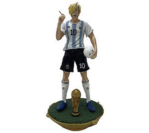 Estátua Sanji Vinsmoke Versão Messi - One Piece