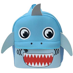 Mochila Infantil Tubarão 3D - Aventuras Animais