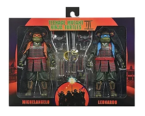 NECA Teenage Mutant Ninja Turtles 3 - Leonardo e Michelangelo