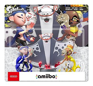 Pack de amiibo de Splatoon Raiders com Shiver, Big Man e Frye Splatoon Raiders