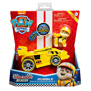Rubble Deluxe Ready Raca Rescue Patrulha Canina - Nickelodeon