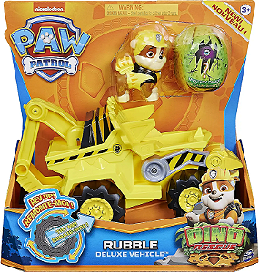 Rubble Deluxe Vehicle Dino Rescue Patrulha Canina - Nickelodeon