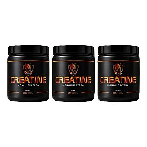 3uni Creatina Monohidratada (3x300gr) - Wild Nutrition