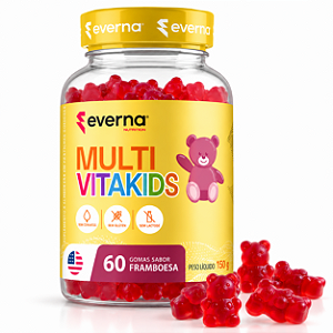 Multivitamínico Infantil 60 gomas - Sabor Framboesa