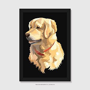 Quadro Golden Retriever - Modelo 2