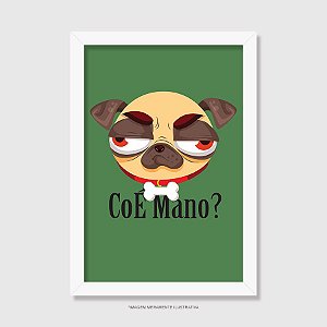 Quadro Pug CoÉ Mano - Modelo 2