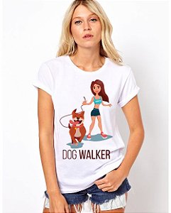 Camiseta Baby Look Dog Walker