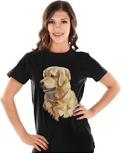 Camiseta Baby Look Golden Retriever