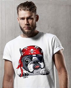 Camiseta Bulldog Francês Pirata