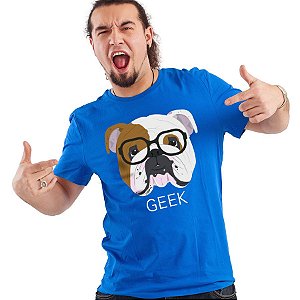 Camiseta Bulldog Inglês Geek