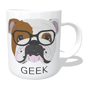 Caneca Bulldog Inglês Geek