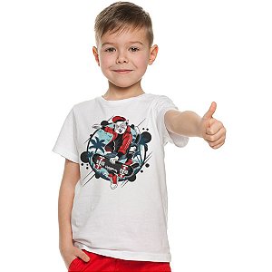 Camiseta Infantil Gato Skatista