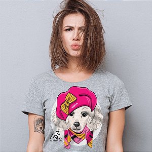 Camiseta Baby Look Poodle Fêmea I Like To Dress Up