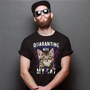Camiseta Quarantine With My Cat