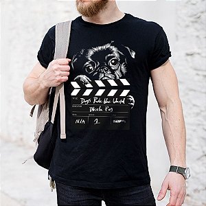 Camiseta Black Pug - Dogs Rule The World