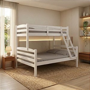 Cama Beliche Casal Solteiro Madeira Pinus Alta Resistência