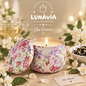Vela Aromática Na Lata - Chá Branco