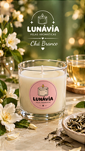 Vela Aromática - Chá Branco