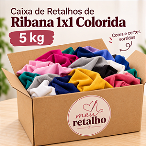 Caixa de Retalhos de Ribana 1x1 Colorida – 5 kg