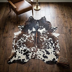 Tapete de Couro 2,40x2,05 Tricolor – Peça Única Nobre Couros