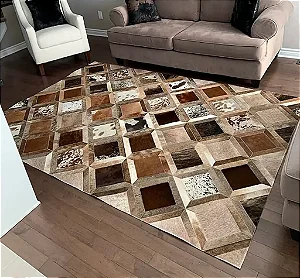 Tapete de Couro Mosaic Patchwork - Nobre Couros