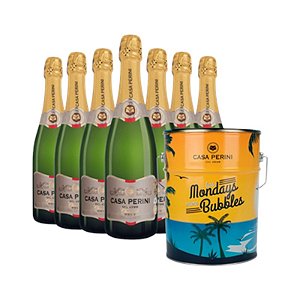 Kit Espumante Casa Perini Branco Brut + Balde 750ml