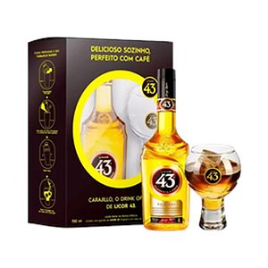 Kit Licor 43 Zamora + Taça 700ml