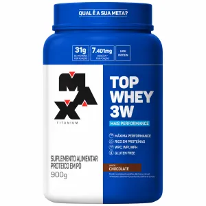 Top Whey 3W + Performance (900g) - Max Titanium