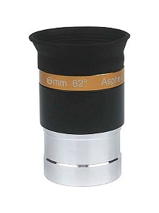 Lente Ocular SkyDark 6mm Grande Angular 62° para Telescópio