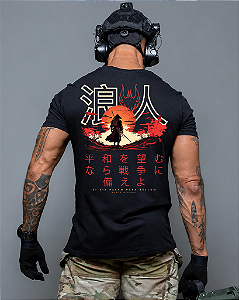 Camiseta Ronin Apparel Si Vis Pacem Para Bellum Japan Style Preta
