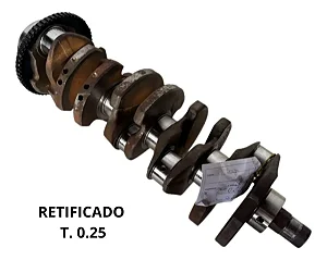 Eixo Virabrequim Marea 2.4 5cc Retificado T. 0.25