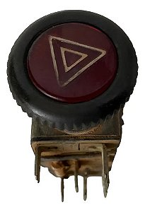 Botão Interruptor Pisca Alerta Vw Brasilia Original Preto