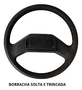 Volante Gol Quadrado Gl Fusca Itamar Original Para Recuperar Preto