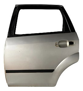 Porta Traseira Esquerda Ford Fiesta 2003/2012 Original Traseira Motorista Prateado