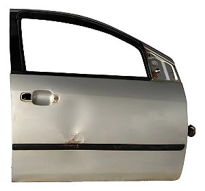 Porta Dianteira Direita Ford Fiesta 2003/2012 Detalhes Dianteira Passageiro Prateado