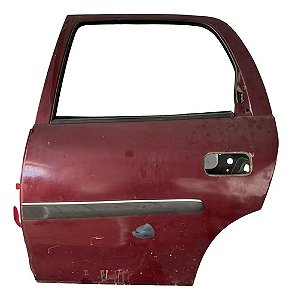 Porta Traseira Esquerda Motorista Corsa 1998/2008 Traseira Esquerdo Vermelho