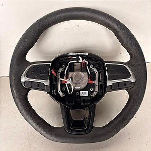 Volante Com Comandos Fiat Strada Freedom 2021/2025 Original Preto