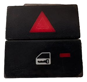 Botão Pisca Alerta Vectra 2006/2010 Original Preto