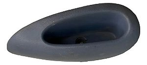 Puxador De Porta Traseira Direita Fiesta 1996/2000 Cinza-escuro