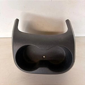 Porta Copos Console Central Fiat Uno Fiorino 2011-2021 Preto