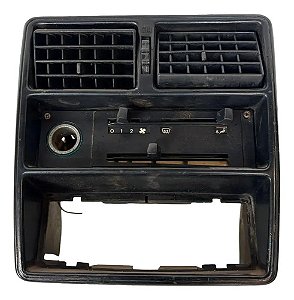 Moldura Painel Central Difusores Uno Fiorino 1991/1999 Preto