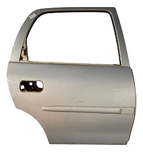 Porta Traseira Direita Corsa Classic Sedan 98/2008 Filé Traseira Passageiro Prateado