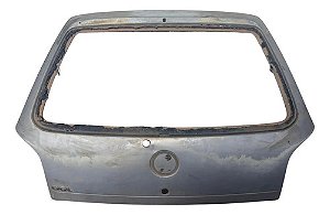 Tampa Porta Malas Gol G3 99/2005 Furo Cilindro E Aerofólio Prateado